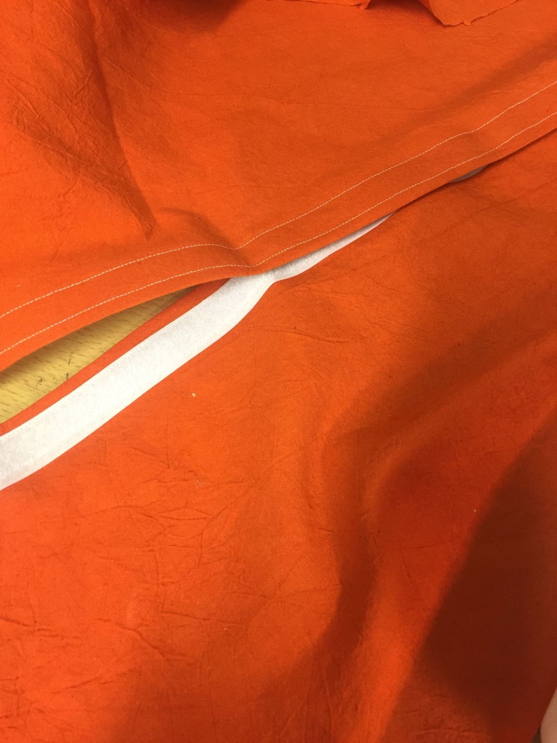 3 sew hook and loop on top of one side and wrong side of other